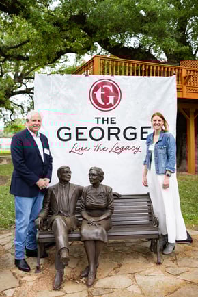 Dave and Corie at The George Name Reveal