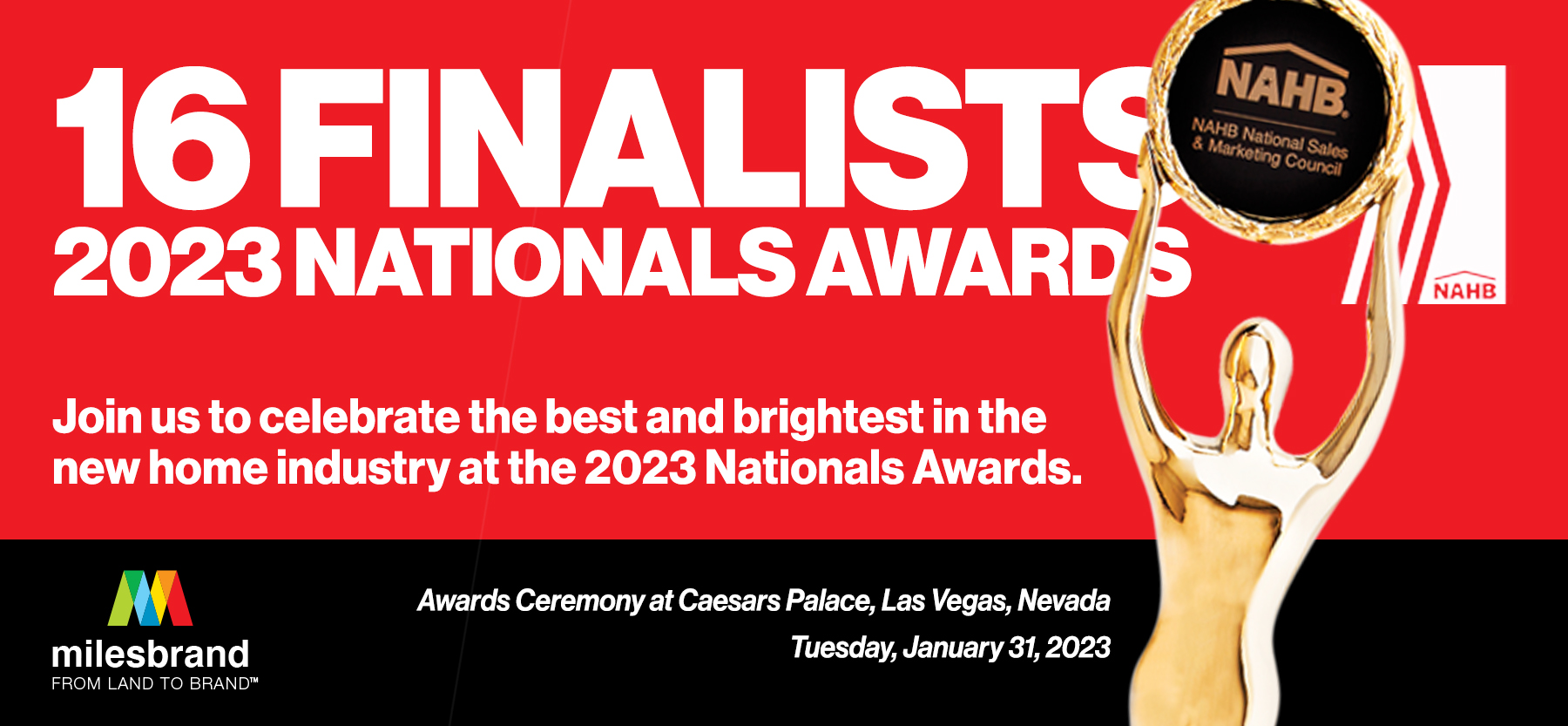 Milesbrand Finals in 16 Categories for the 2023 Nationals Awards for Sales & Marketing Excellence