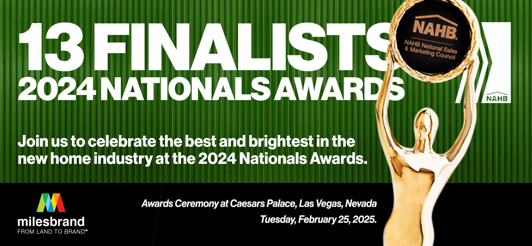 Milesbrand Recognized with 13 Finalist Nods at The Nationals