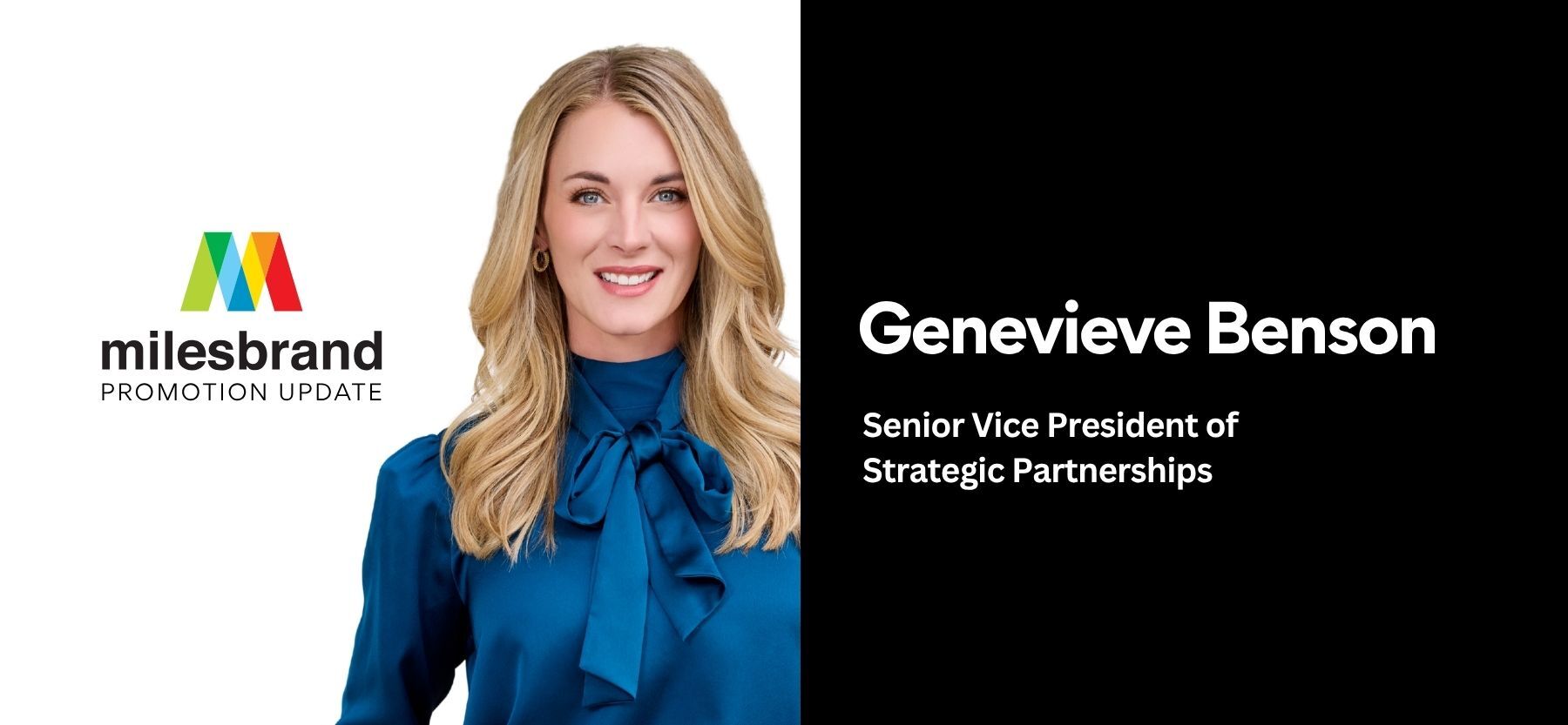 Genevieve Benson Promoted to Senior Vice President of Strategic Partnerships at Milesbrand
